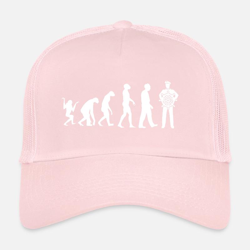 Evolution Affe Steinzeit Kapitän Ozean Geschenk Trucker Cap