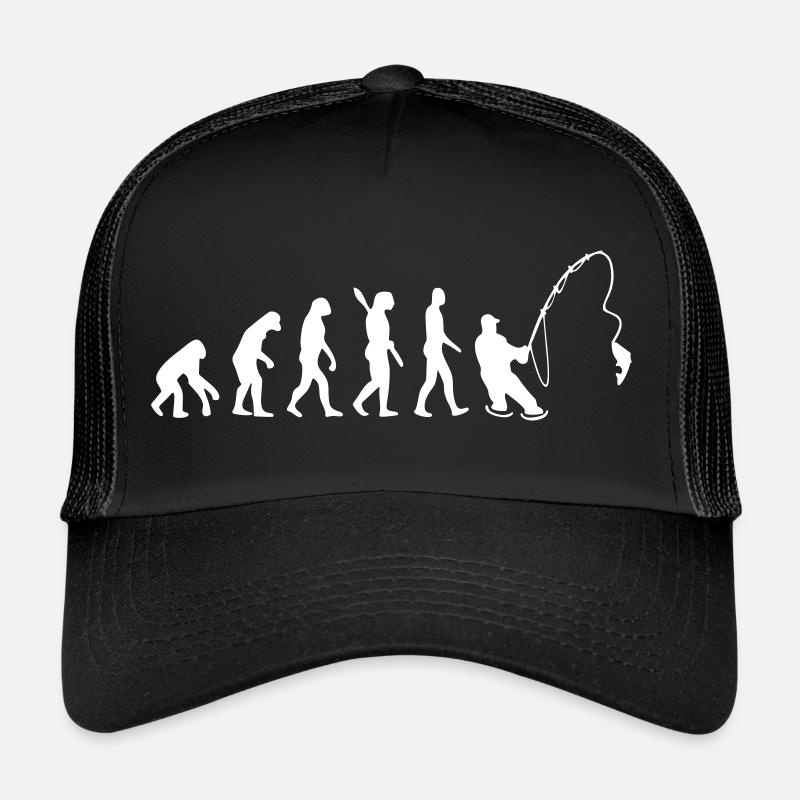 evolution Fliegenfischen - Trucker Cap - Schwarz/Schwarz