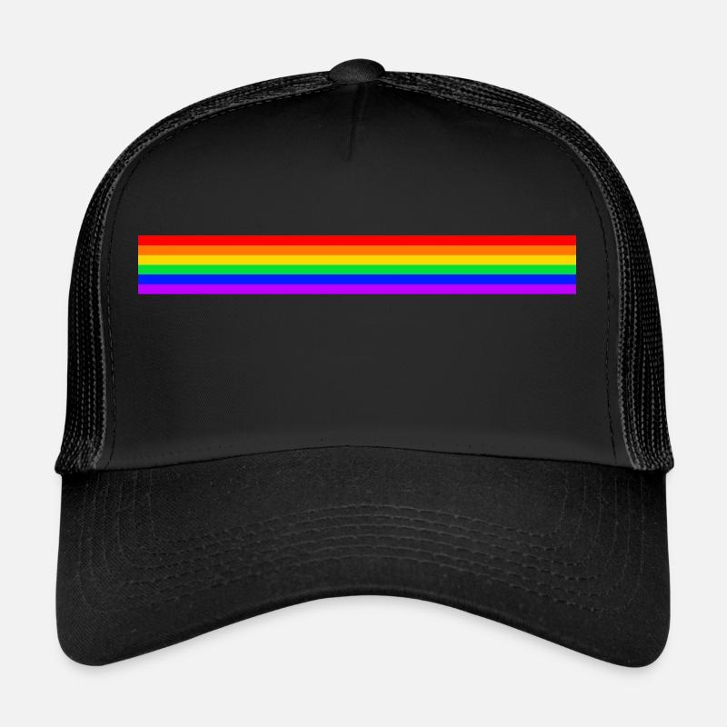 RAINBOW STYLE - Trucker Cap - Schwarz/Schwarz