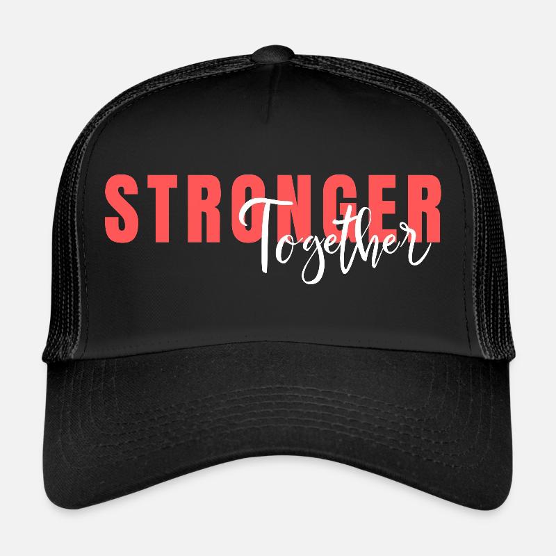 Plus fort ensemble - Casquette trucker  - noir/noir