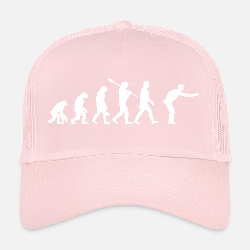 Évolution du Singe au Joeur de Pétanque Casquette trucker 