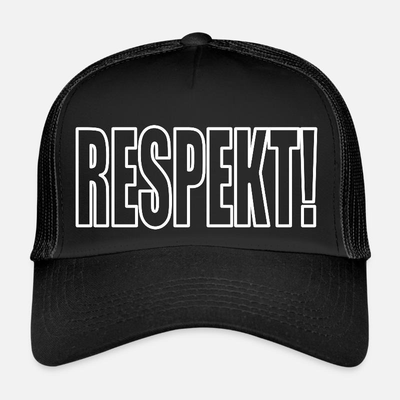 RESPEKT! - Trucker Cap - Schwarz/Schwarz