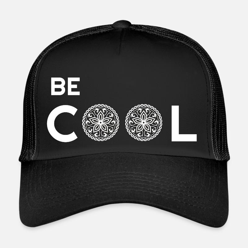 Lasst uns cool sein, cool sein, cool eiskalt sein, - Trucker Cap - Schwarz/Schwarz