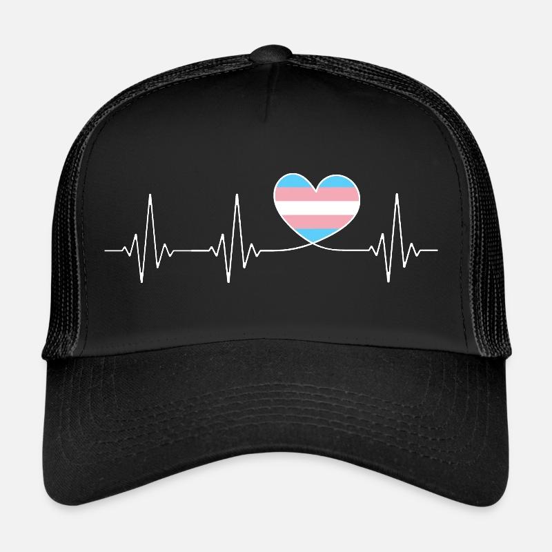 Transgender Herzschlag Pride Month CSD Trucker Cap