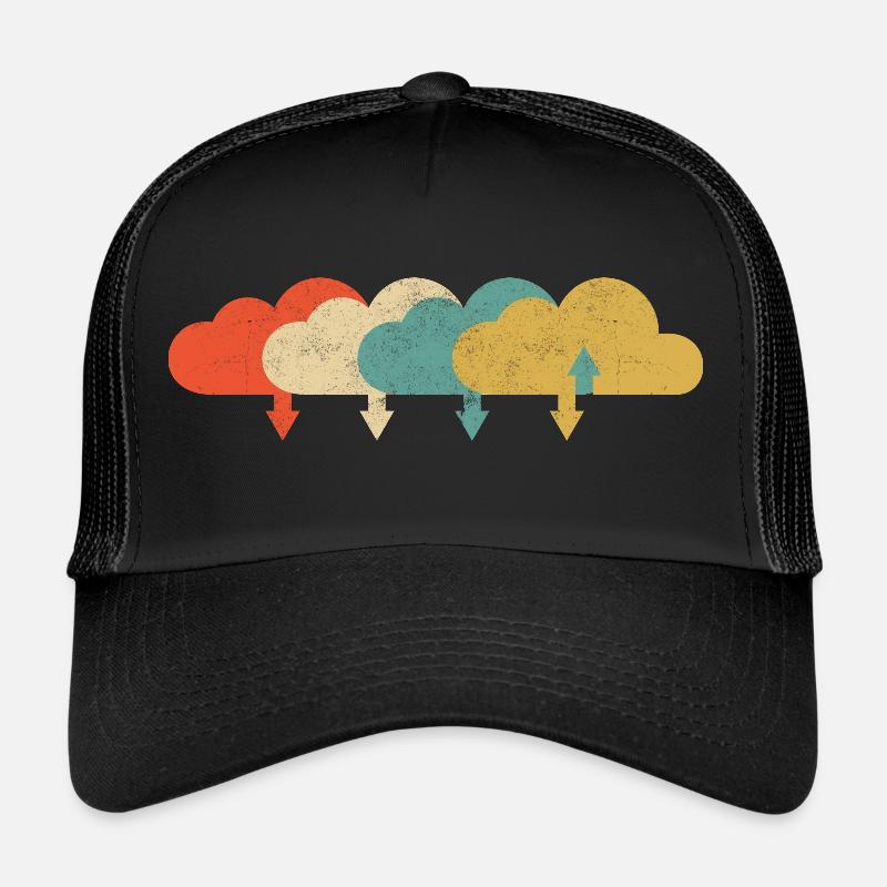 Vintage DevOps Engineer Cloud Computing - Trucker Cap - black/black