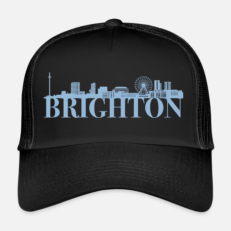 Brighton Angleterre Skyline cadeau idée UK Casquette trucker 