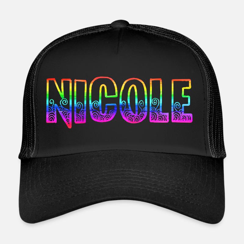 nicole rs arc-en-ciel Casquette trucker 
