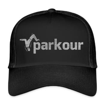 Parkour - Trucker Cap - Schwarz/Schwarz - Vorne