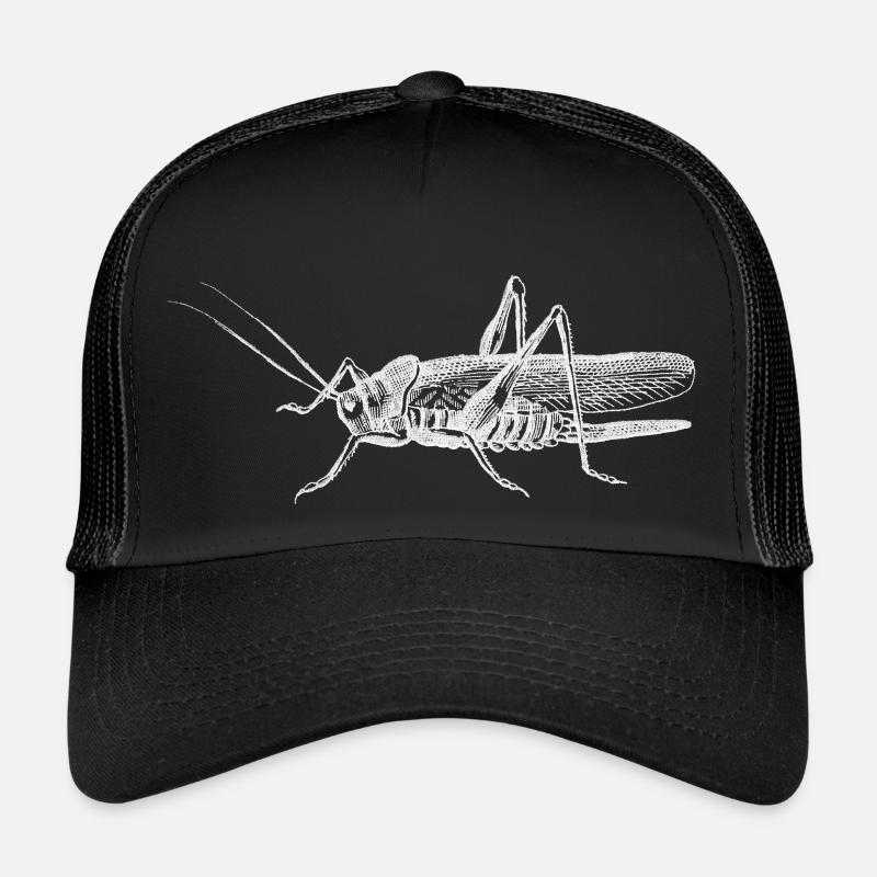 Heuschrecke - Trucker Cap - Schwarz/Schwarz