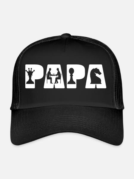 Papa Chess Gaming Gambit - Trucker Cap - black/black - Front