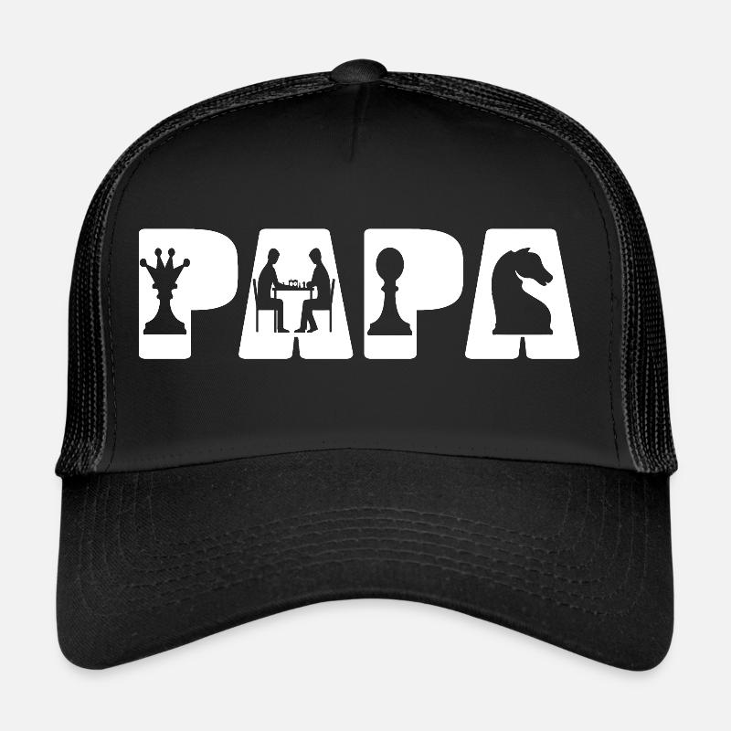 Papa Schachspiel Gambit Trucker Cap