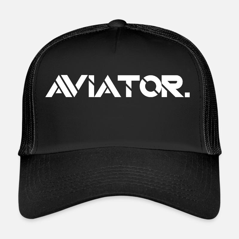 Flieger - Trucker Cap - Schwarz/Schwarz