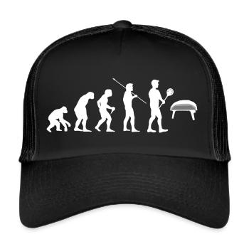 Pizzaofen selber Pizza backen - Trucker Cap - Schwarz/Schwarz - Vorne