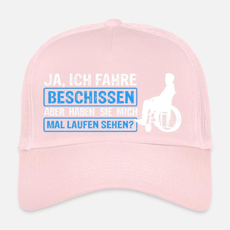 Rollstuhlfahrer Rollstuhl Spruch Geschenkidee Roll Trucker Cap