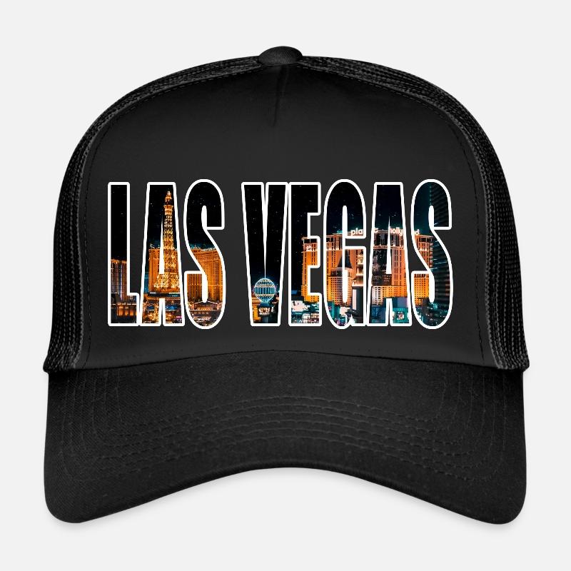 LAS VEGAS - Trucker Cap - Schwarz/Schwarz