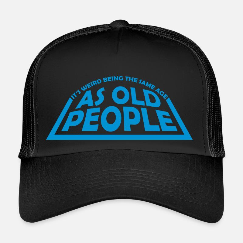 being old people age - Trucker Cap - black/black