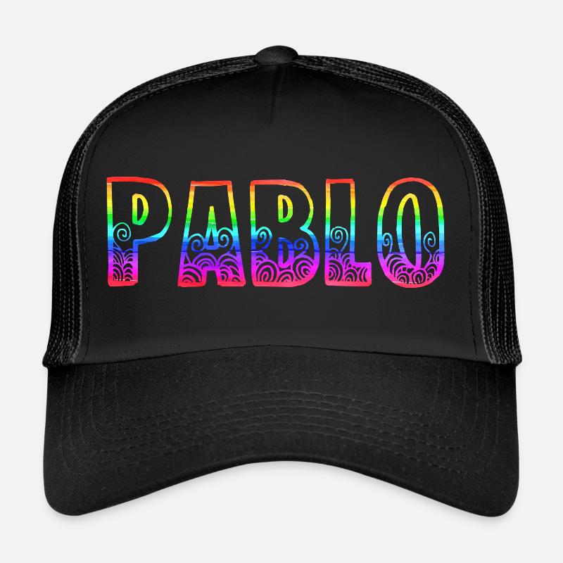 Pablo RS Rainbow - Trucker Cap - black/black