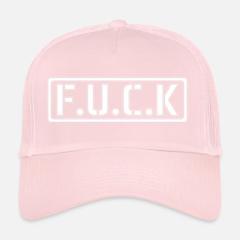 FUCK V.2 - Contours du logo Casquette trucker 