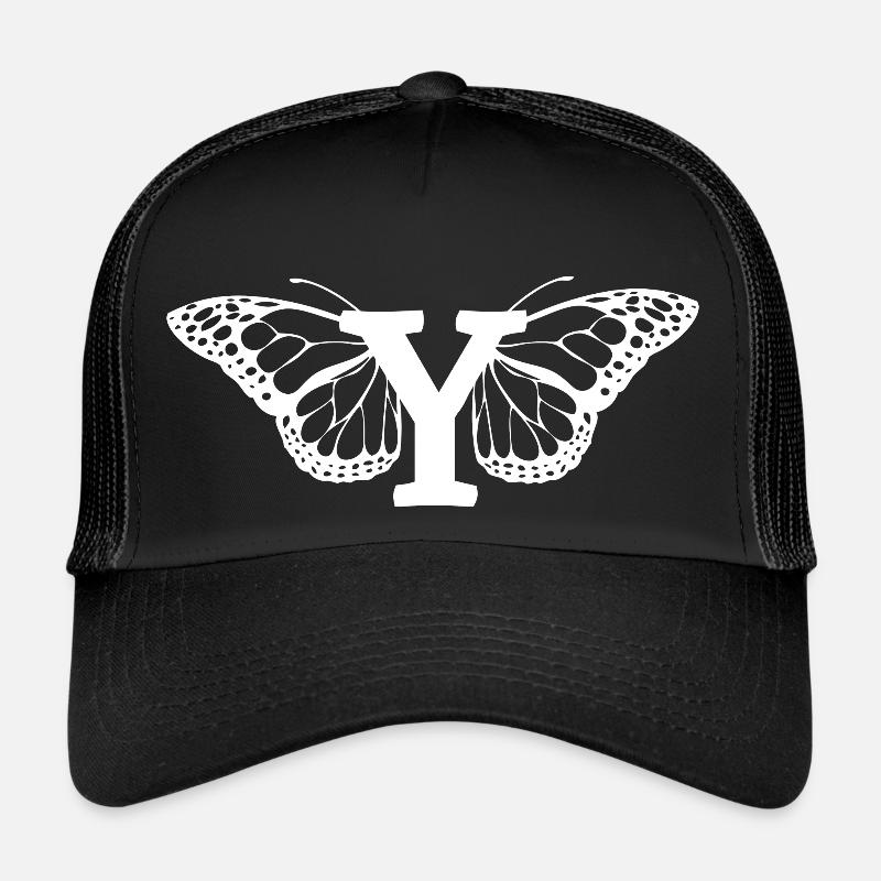 letter y butterfly Trucker Cap
