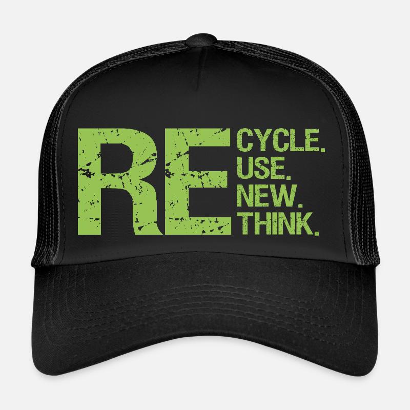 ReRecycler Réutiliser Repenser Repenser Casquette trucker 
