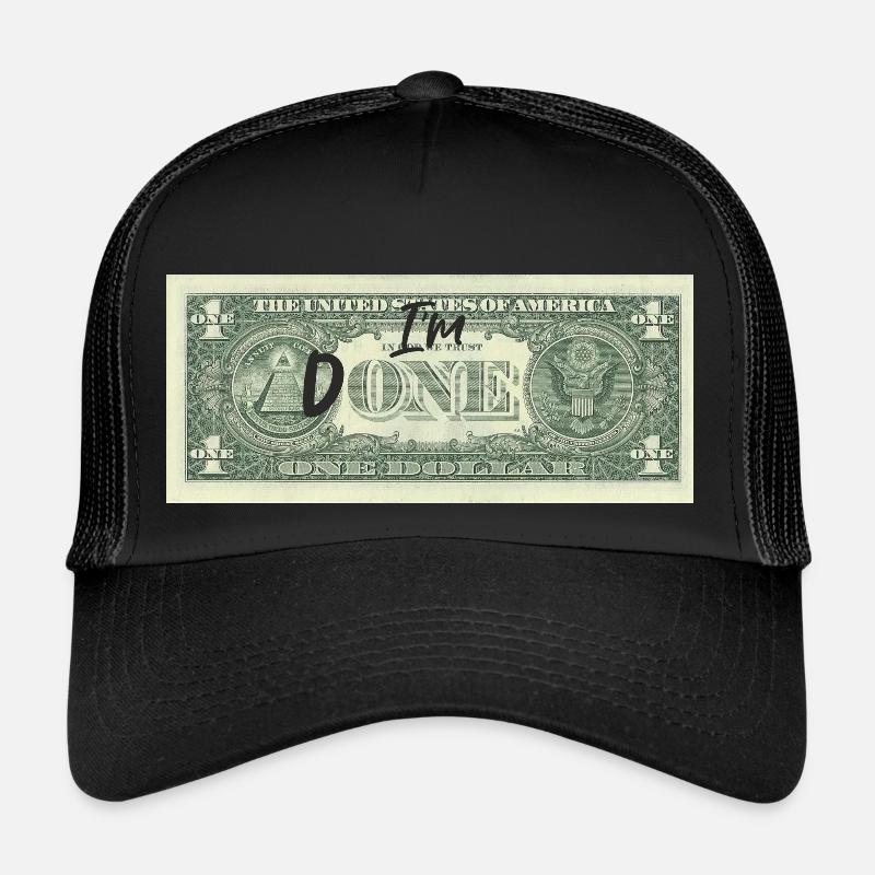 Ich bin fertig - Trucker Cap - Schwarz/Schwarz