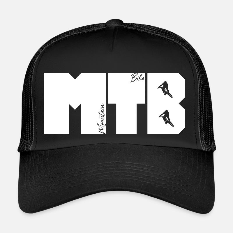 MTB lettering - Trucker Cap - black/black