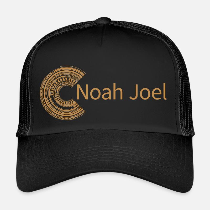 Pour Noah Joel - Casquette trucker  - noir/noir