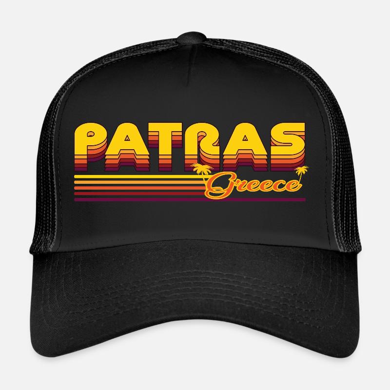 Patras: Mediterranean retro design Trucker Cap