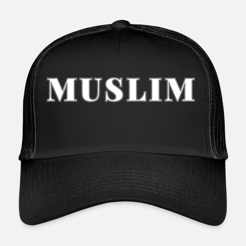 MUSLIM (In White) - Trucker Cap - black/black