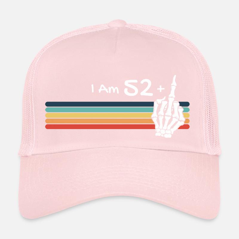 Skull Vintage - I'm not 53, I am 52 plus Middle Trucker Cap