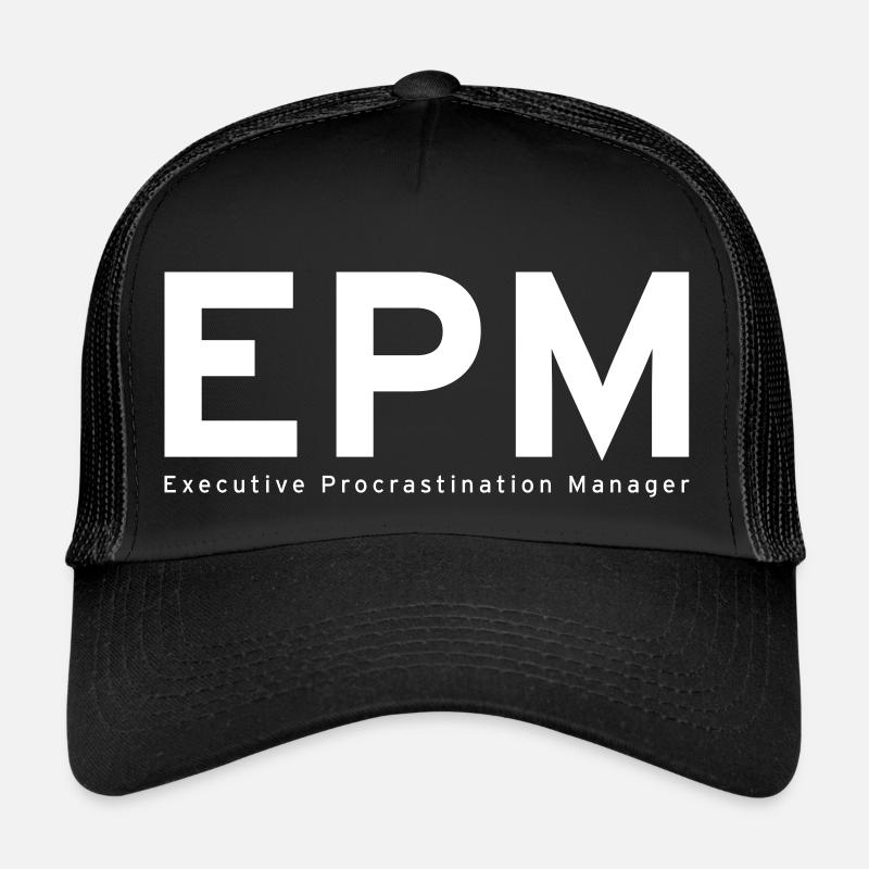 EPM – Aufschiebeleitung - Trucker Cap - Schwarz/Schwarz