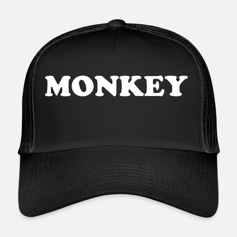MONKEY - Casquette trucker  - noir/noir