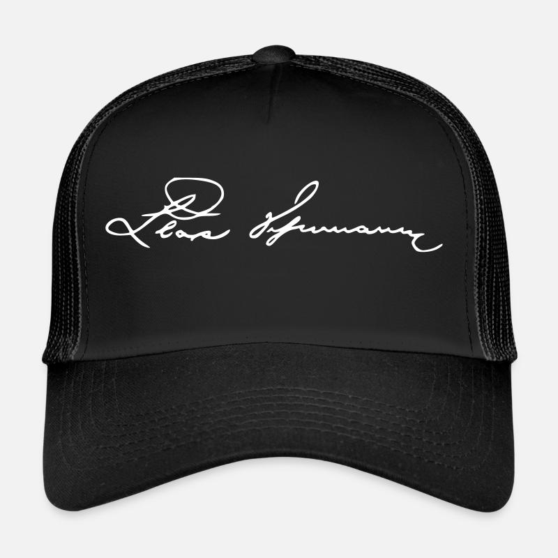 Clara Schumann Unterschrift - Trucker Cap - Schwarz/Schwarz