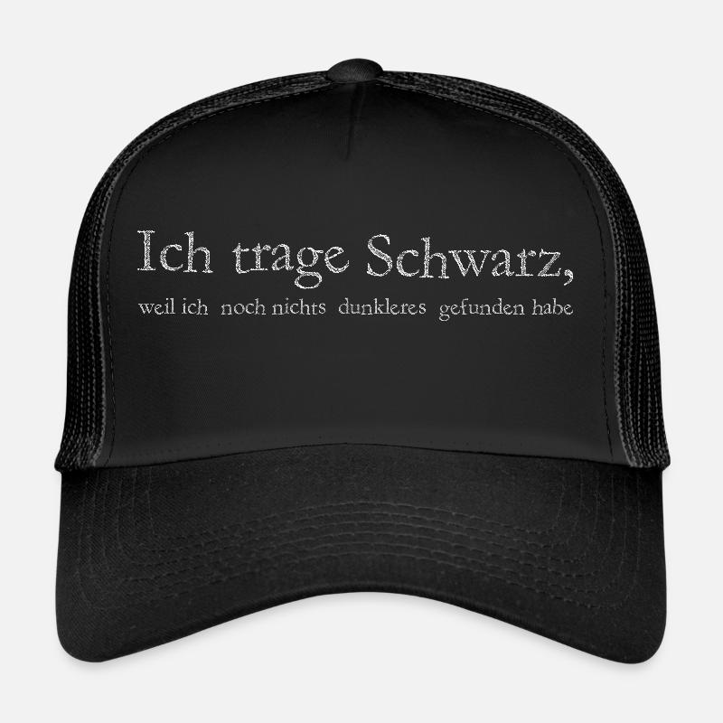 Je porte le noir Casquette trucker 