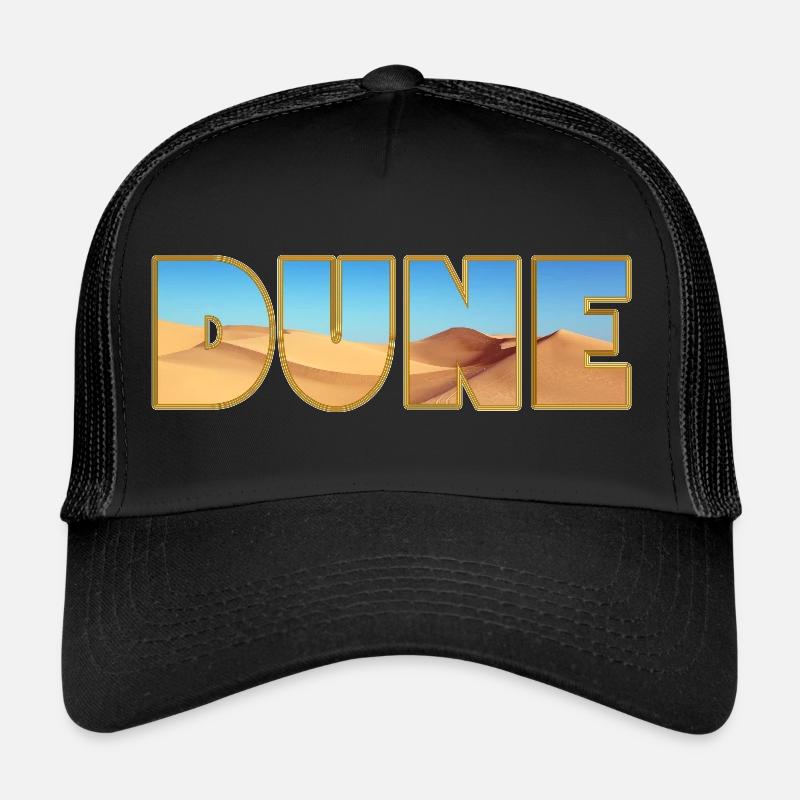 DUNE! Dune! Dune comme un design de police élégant! Casquette trucker 