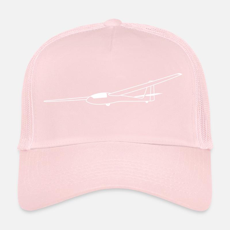 ASW15 glider white Tshirt glider pilot Trucker Cap