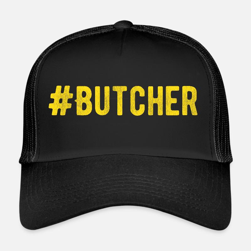 Boucher - boucher - Casquette trucker  - noir/noir