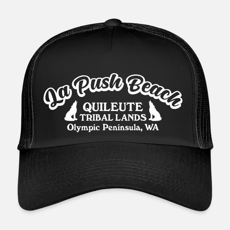 Plage de la Push - Casquette trucker  - noir/noir