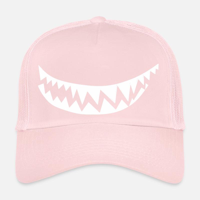 white teeth Trucker Cap
