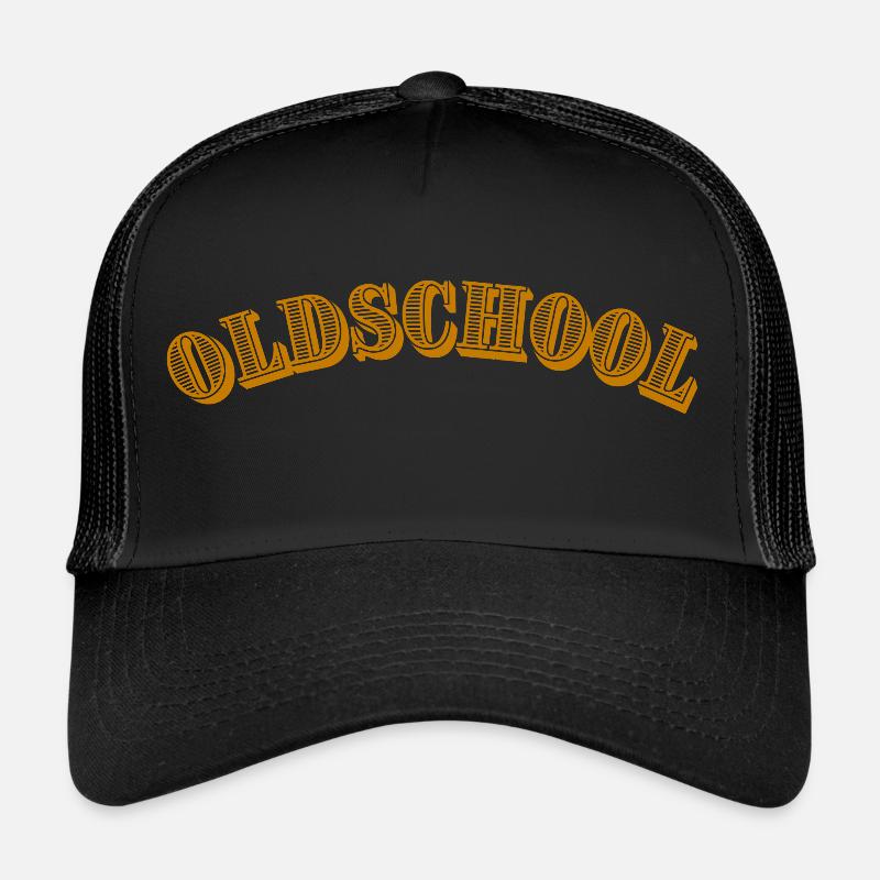 Oldschool Western Style - Trucker Cap - Schwarz/Schwarz