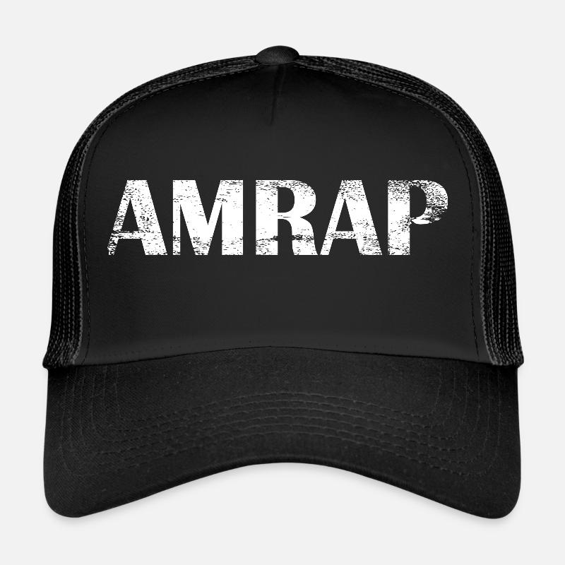 AMRAP Schwarz - Trucker Cap - Schwarz/Schwarz