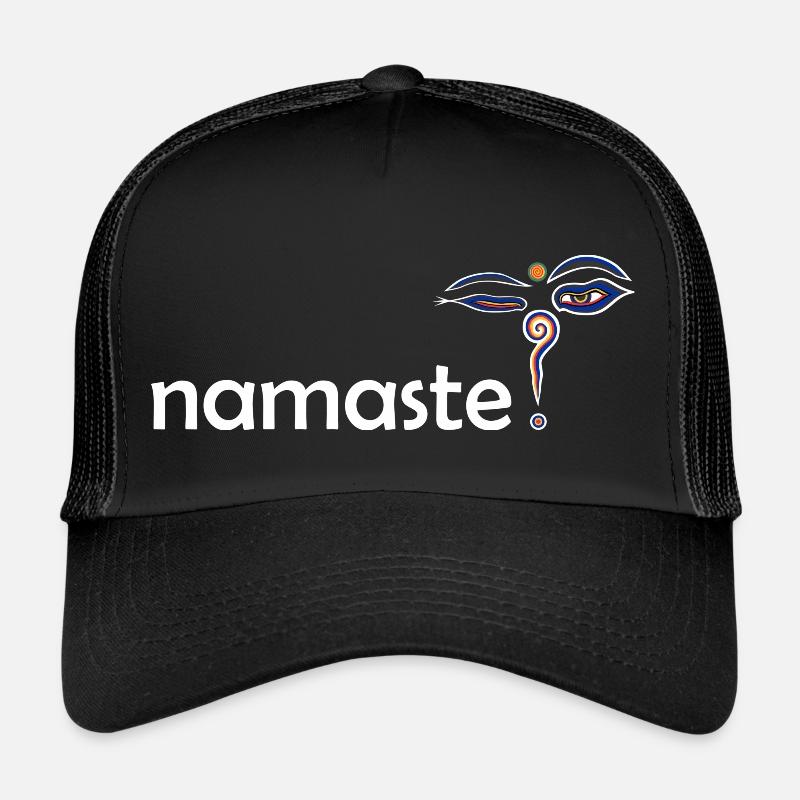 namaste Buddha Augen Trucker Cap