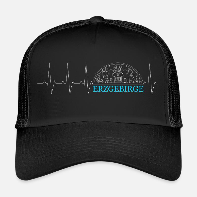 Erzgebirg - Trucker Cap - Schwarz/Schwarz