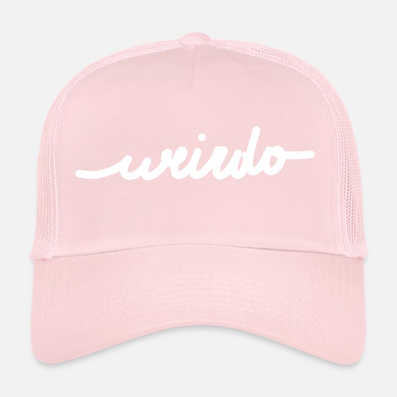 Weirdo white Trucker Cap