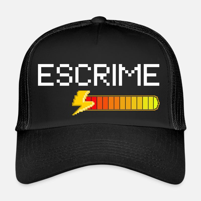 Fencing Pixel Art Trucker Cap