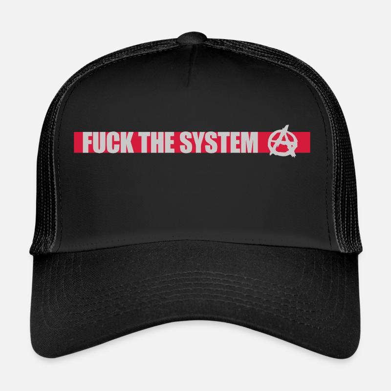 Fuck l'anarchie du système Casquette trucker 