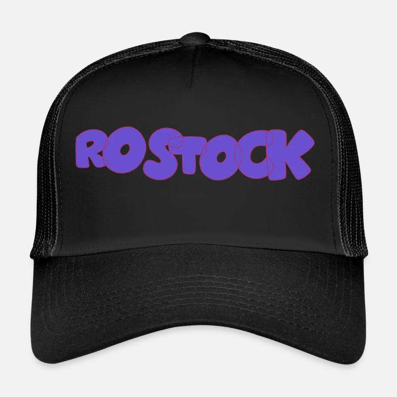 Rostock - Trucker Cap - Schwarz/Schwarz