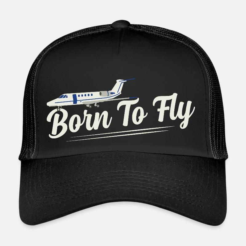 Born To Fly Airline Pilot Aviation Casquette trucker 