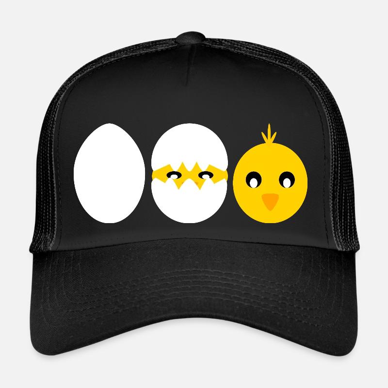 Comic hatching chick Trucker Cap