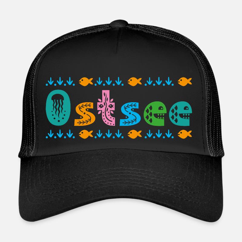 Ostsee - Trucker Cap - Schwarz/Schwarz